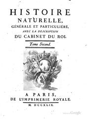 Cover of: Histoire naturelle: générale et particulière.