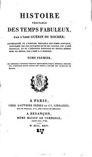 Cover image for Histoire Véritable Des Temps Fabuleux