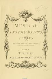 Cover of: Musical instruments