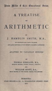 Cover of: A treatise on arithmetic