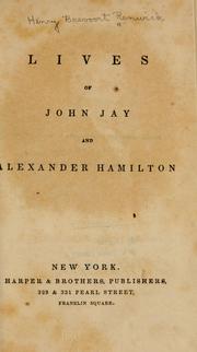 Cover image for Lives of John Jay and Alexander Hamilton