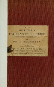 Cover of: Italienische Reise