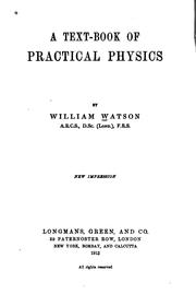 Cover of: A Text-book of Practical Physics