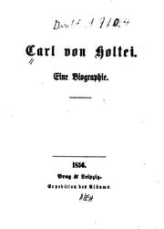 Cover of: Carl von Holtei: ein Biographie