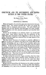 Cover of: Corundum and Its Occurence and Distribution in the United States (a Rev. and Enl. Ed. of ..