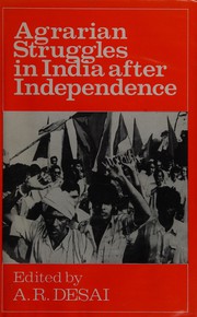 Cover of: Agrarian struggles in India after independence