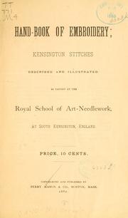 Cover of: Hand-book of embroidery