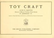 Cover of: Toy craft