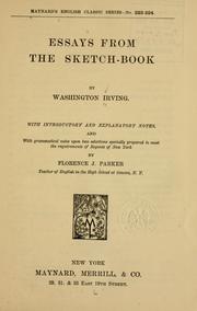Cover of: Essays from The sketch book