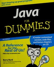 Cover of: Java for dummies