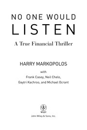 best books about white collar crime No One Would Listen: A True Financial Thriller