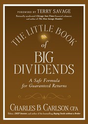 best books about building wealth The Little Book of Big Dividends