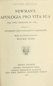 Cover of: Apologia pro vita sua