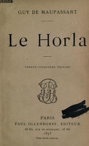 Cover of: Le Horla