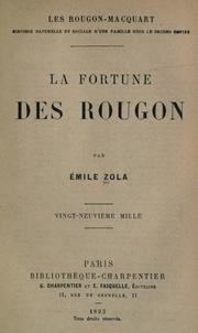 Cover of: La fortune des Rougon