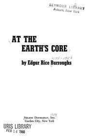 Cover of: At The Earth's Core And Out Of Time's Abyss