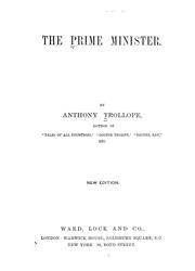 Cover of: The Prime Minister