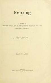Cover of: Knitting