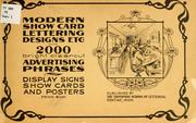 Cover of: Modern show card lettering, designs, etc