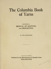 Cover of: The Columbia book of yarns