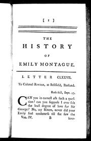 Cover of: Emily Montague