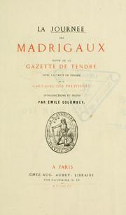 Cover of: La journée des Madrigaux