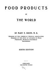 Cover of: Food products of the world