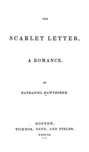 Cover of: The Scarlet Letter