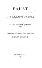 Cover of: Faust: a dramatic sketch
