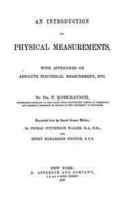 Cover of: An introduction to physical measurements