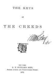Cover of: The Keys of the creeds
