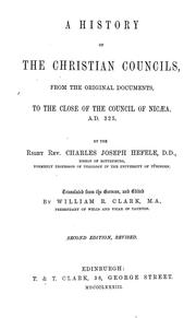 Cover of: A history of the Christian councils