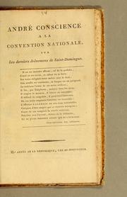 Cover image for André Conscience a La Convention Nationale