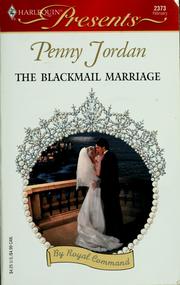 Cover of: The Blackmail Marriage