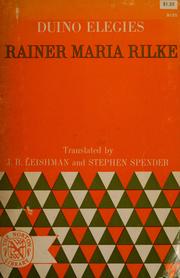 Duineser Elegien by Rainer Maria Rilke