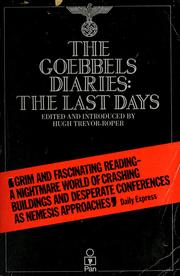 Cover of: The Goebbels diaries: the last days