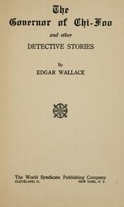 Cover of: The governor of Chi-Foo and other detective stories