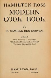 Cover of: The Hamilton Ross modern cook book