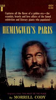 Cover of: Hemingway's Paris