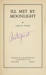 Cover of: Ill met by moonlight
