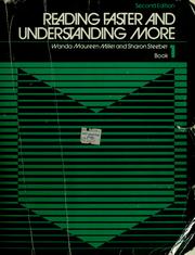 Cover of: Instructor's manual to accompany Reading faster and understanding more: books 1 and 2, second edition and book 3