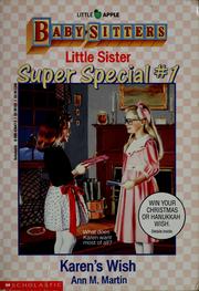 Cover of: Karen's wish. (Baby-Sitters Little Sister SUPER SPECIAL no.1)