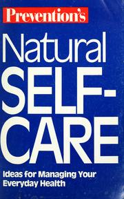 Cover of: Prevention's natural self-care