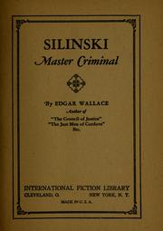 Cover of: Silinski, master criminal