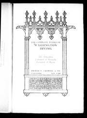 Cover of: The complete works of Washington Irving