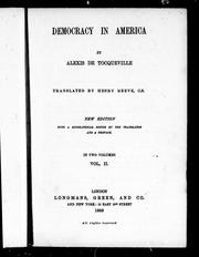 Cover of: Democracy in America: A New Abridgment for Students