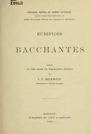 Cover of: Bacchae