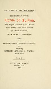 Cover of: The history of the devils of Loudun