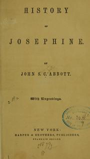 Cover image for History of Josephine