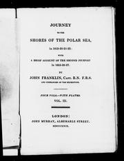Cover of: Journey to the shores of the Polar sea, in 1819-20-21-22